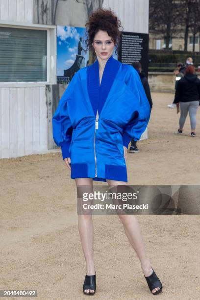 Coco Rocha attends the Off-White Womenswear Fall/Winter 2024-2025 show as part of Paris Fashion Week on February 29, 2024 in Paris, France.