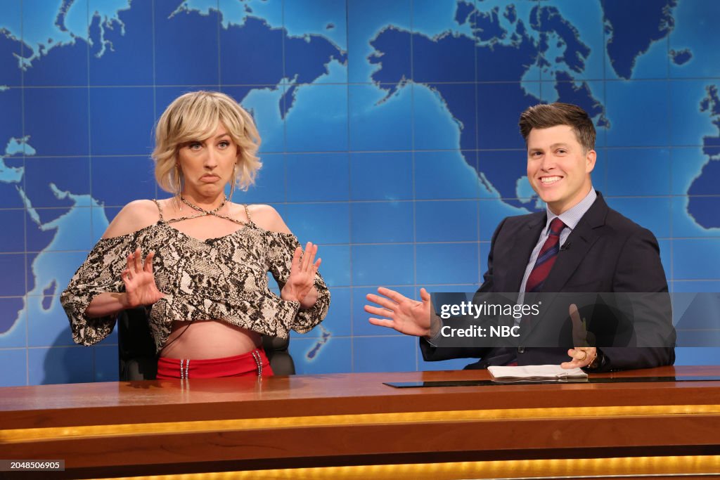 Heidi Gardner As Woman Who Is Aging Gracefully And Anchor Colin Jost heidi-gardner-as-woman-who-is-aging-gracefully-and-anchor-colin-jost
