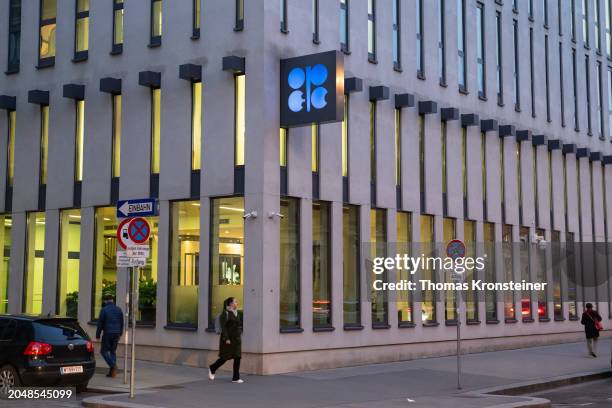 General view of the headquarters of the Organization of the Petroleum Exporting Countries on February 29, 2024 in Vienna, Austria.