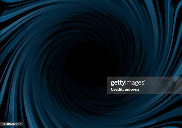 black spiral abstract background - dark tunnel stock illustrations