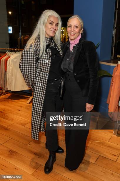 Catherine Hayward and Anne Marie Curtis attend the launch of The House Of Richard James on February 29, 2024 in London, England.