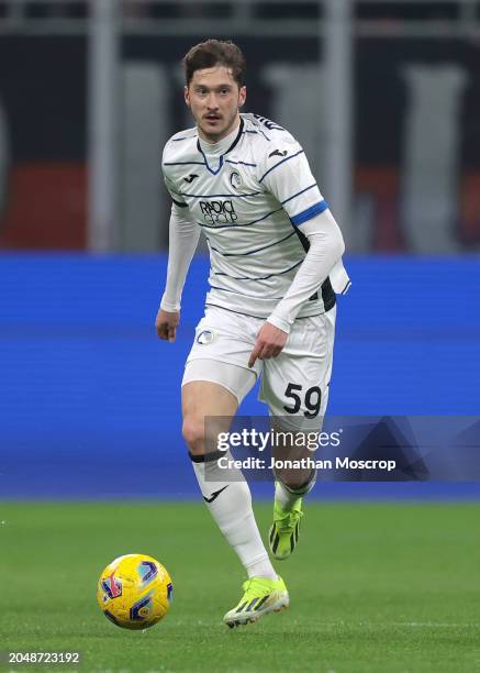 Aleksej Miranchuk of Atalanta during the Serie A TIM match between AC Milan and Atalanta BC at Stadio Giuseppe Meazza on February 25, 2024 in Milan,...