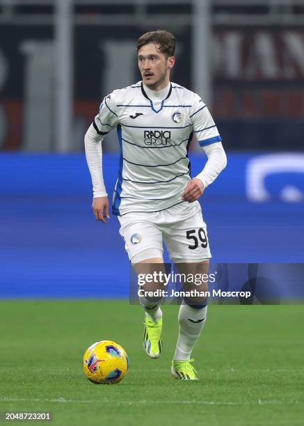 Aleksej Miranchuk of Atalanta during the Serie A TIM match between AC Milan and Atalanta BC at Stadio Giuseppe Meazza on February 25, 2024 in Milan,...