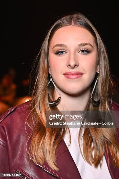 Héléna Bailly Star Academy attends the Isabel Marant Womenswear Fall/Winter 2024-2025 show as part of Paris Fashion Week on February 29, 2024 in...
