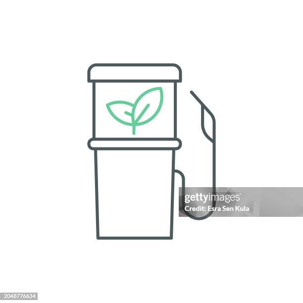 biofuel duocolor line icon design with editable stroke. suitable for infographics, web pages, mobile apps, ui, ux, and gui design. - car engine white background stock illustrations