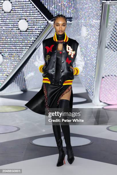 Jourdan Dunn walks the runway during the Off-White Womenswear Fall/Winter 2024-2025 show as part of Paris Fashion Week on February 29, 2024 in Paris,...