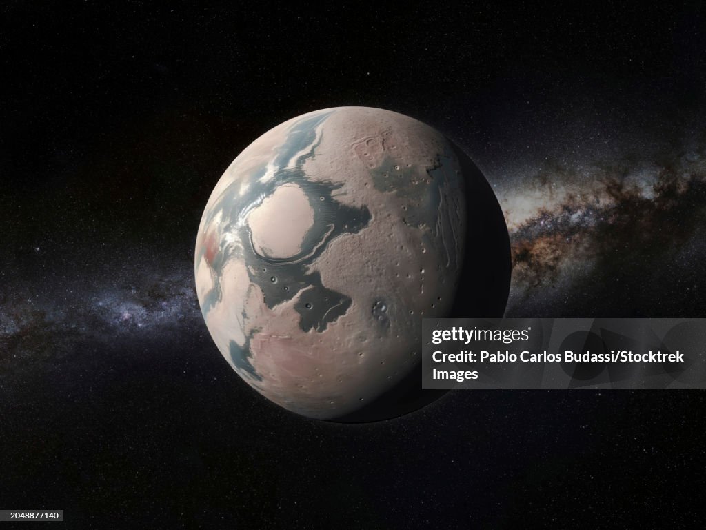 Artist's impression of a dwarf planet