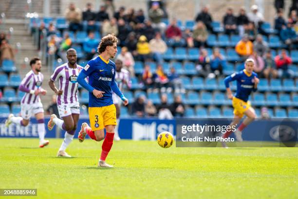 Jose Marsa of FC Andorra is in action during the LaLiga Hypermotion 2023 - 2024 match between FC Andorra and Real Valladolid CF at Estadi Nacional...