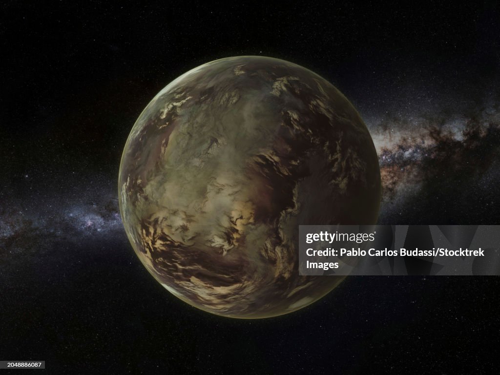 Artist's impression of a swamp planet