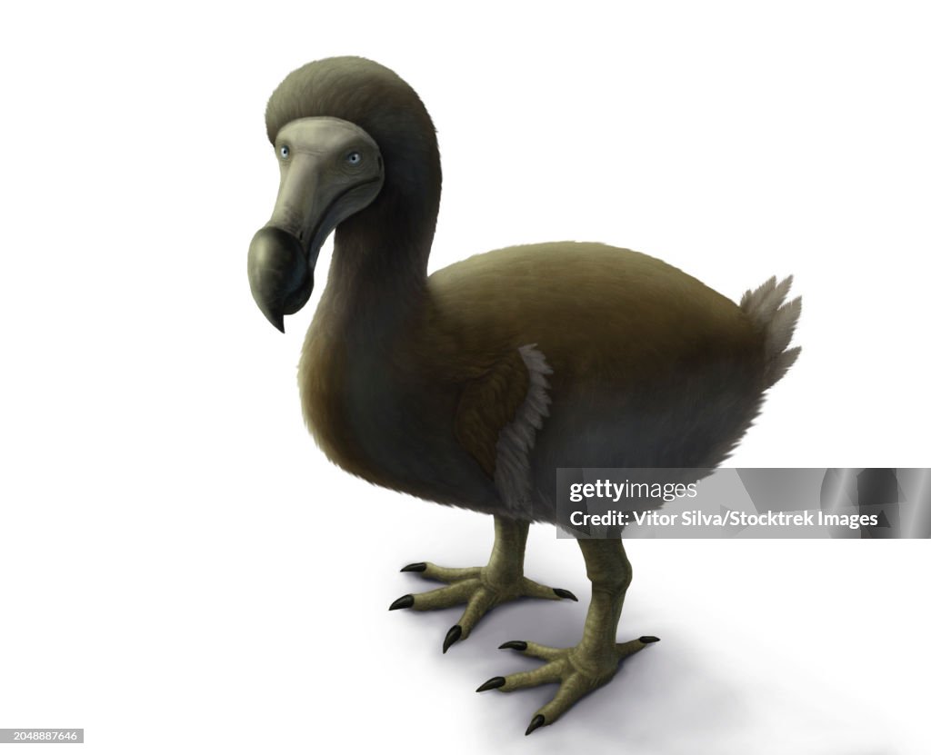 Dodo bird (Raphus cucullatus), a flightless bird extinct in the 17th century