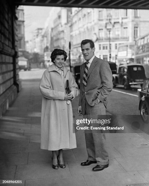 Gangster Albert Dimes and his wife Rose Dimes, London, September 26th 1955.