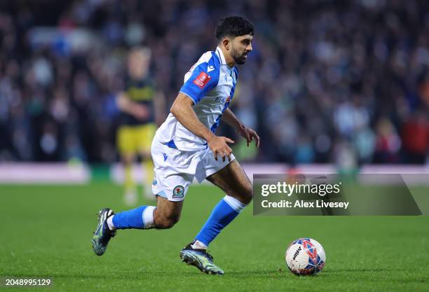 Dilan Markanday of Blackburn Rovers during the Emirates FA Cup Fifth Round match between Blackburn Rovers and Newcastle United at Ewood Park on...