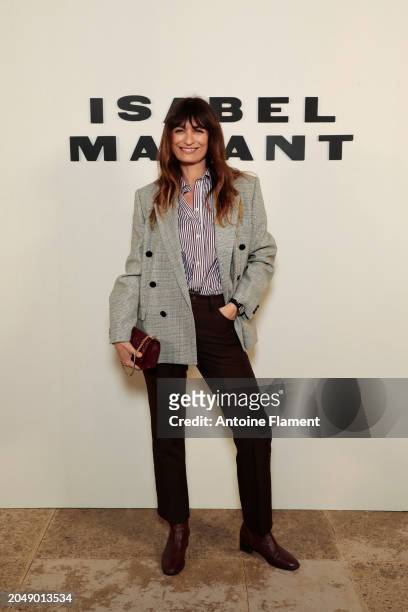 Caroline de Maigret attends the Isabel Marant Womenswear Fall/Winter 2024-2025 show as part of Paris Fashion Week on February 29, 2024 in Paris,...