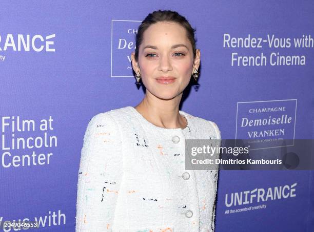 Marion Cotillard attends the 29th Rendez-Vous With French Cinema Showcase Opening Night at Walter Reade Theater on February 29, 2024 in New York City.