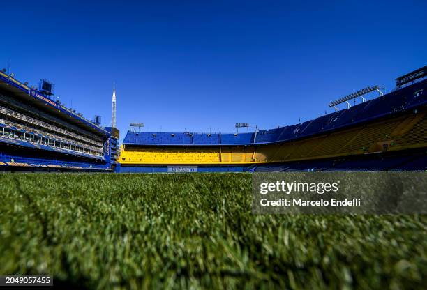 View of the Estadio Alberto J. Armando prior to the Copa de la Liga 2024 group B match between Boca Juniors and Belgrano at Estadio Alberto J....