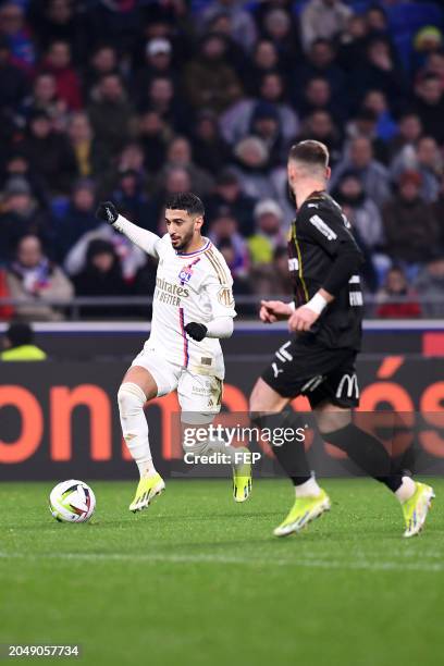 Said BENRAHMA during the Ligue 1 Uber Eats match between Lyon and Lens at Groupama Stadium on March 3, 2024 in Lyon, France. - Photo by Icon Sport