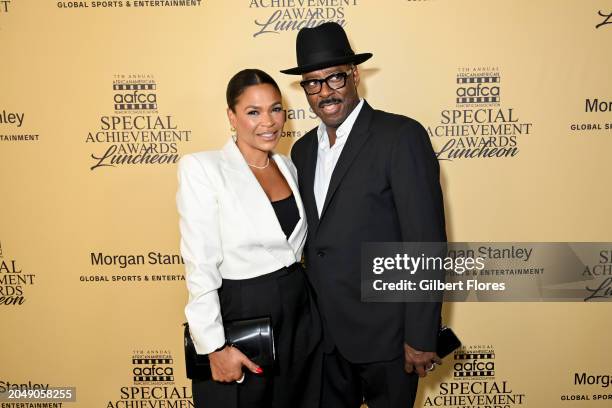 Nia Long and Courtney B. Vance at the AAFCA Special Achievement Awards Luncheon held at the Los Angeles Athletic Club on March 3, 2024 in Los...