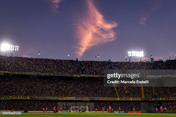 General view of Estadio Alberto J. Armando during a Copa de la Liga 2024 group B match between Boca Juniors and Belgrano at Estadio Alberto J....
