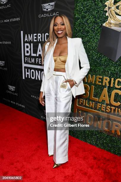 Yvonne Orji at the 6th American Black Film Festival Honors held at the SLS Hotel, a Luxury Collection Hotel, Beverly Hills on March 3, 2024 in...