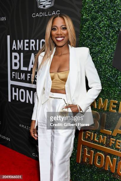 Yvonne Orji at the 6th American Black Film Festival Honors held at the SLS Hotel, a Luxury Collection Hotel, Beverly Hills on March 3, 2024 in...