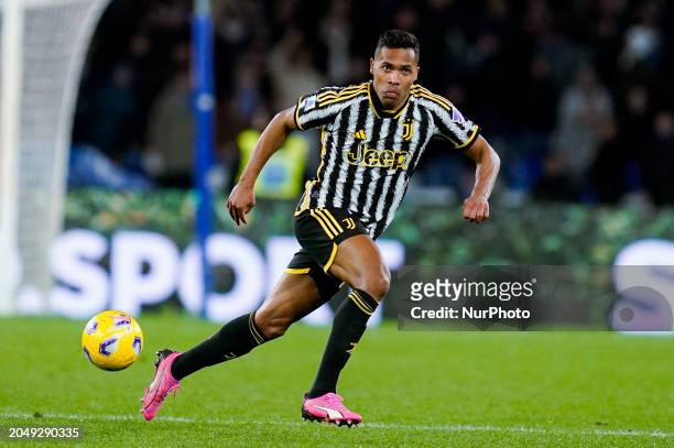 Alex Sandro of Juventus FC during the serie A TIM match between SSC Napoli and Juventus FC at Stadio Diego Armando Maradona on March 03, 2024 in...
