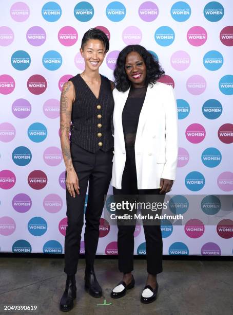 Kristen Kish, Chef/Partner of Arlo Grey, Host of Bravo’s Top Chef, Producer & Author and Viola Davis, actress, film producer pose for a photo...