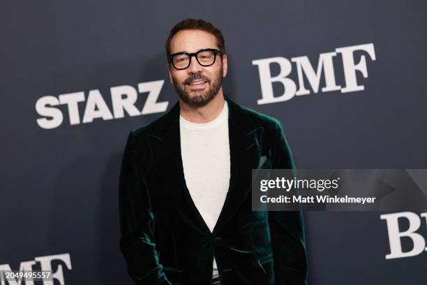 Jeremy Piven attends the Los Angeles Premiere of Starz Series "BMF" Season 3at Hollywood Athletic Club on February 29, 2024 in Hollywood, California.