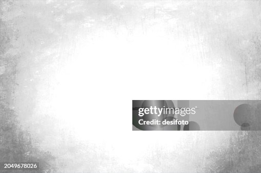 A faded light grey grayscale colour gradient horizontal vector artistic creative abstract background like scratched textured old wall surface with an abstract messy dirty rustic grunge textured and light effect vignette frame with copy space A faded light grey grayscale colour gradient horizontal vector artistic creative abstract background like scratched textured old wall surface with an abstract messy dirty rustic grunge textured and light effect vignette frame with copy space