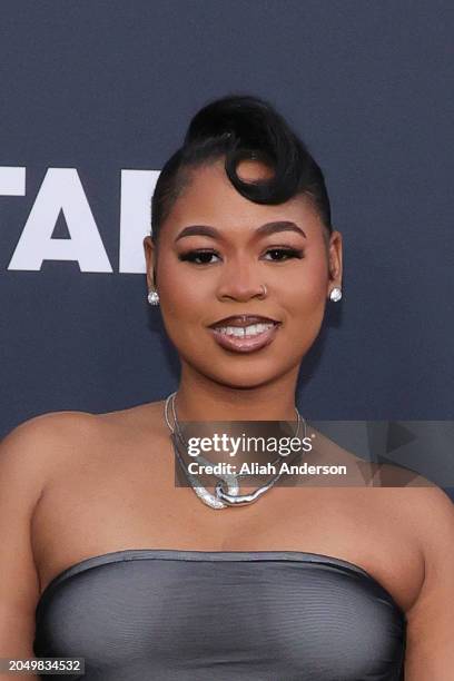 Sky Jetta attends the Los Angeles premiere of Starz series "BMF" Season 3 at Hollywood Athletic Club on February 29, 2024 in Hollywood, California.