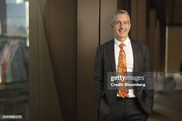 Paul Schroder, chief executive officer of AustralianSuper Pty Ltd., following a Bloomberg Television interview in London, UK, on Monday, March 4,...