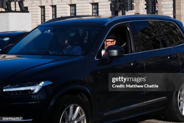 George Galloway arrives at Parliament after being elected MP for Rochdale.