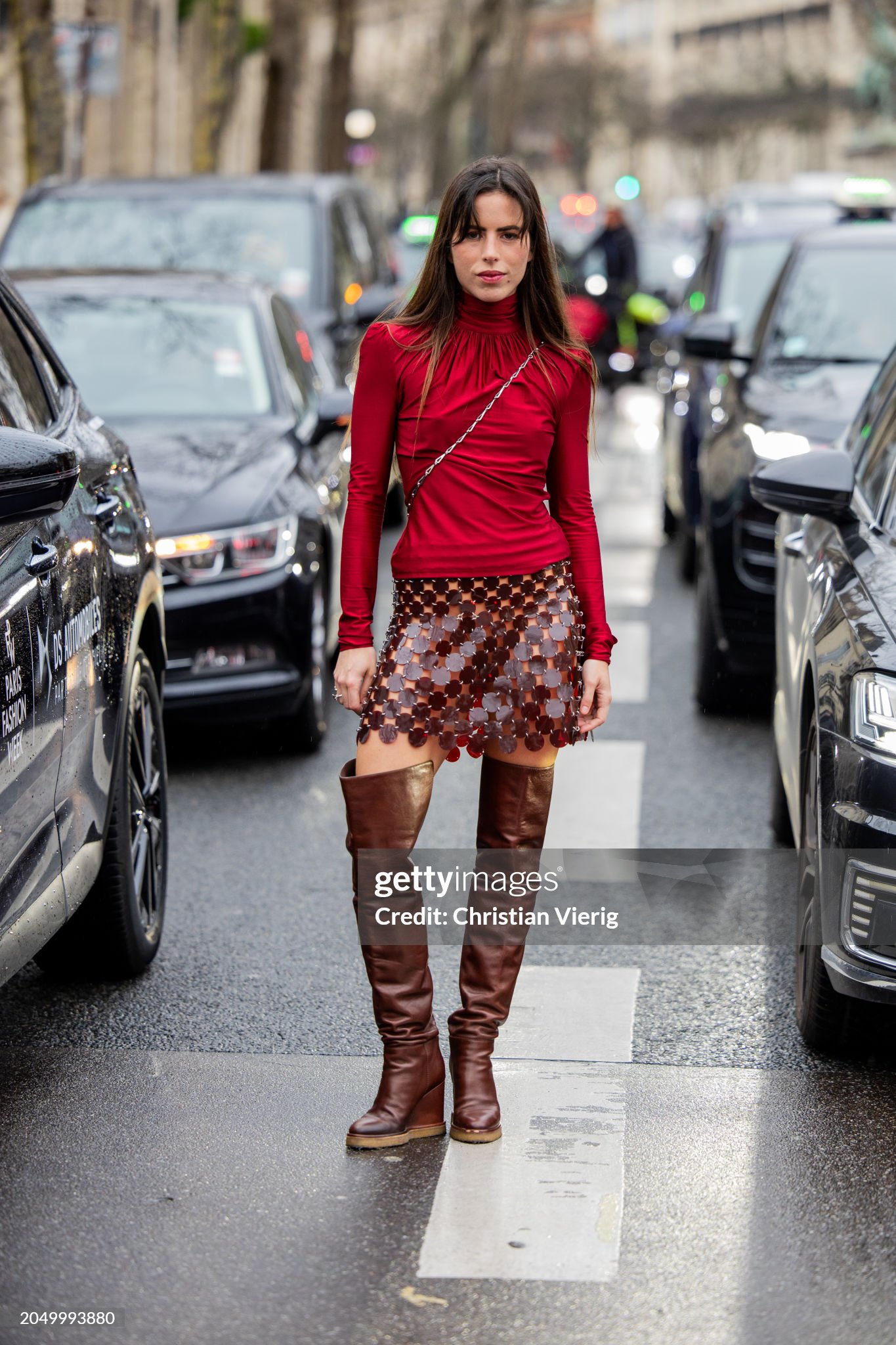 paris-france-nina-urgell-cloquell-wears-red-long-skirt-net-skirt-brown-over-knees-boots.jpg