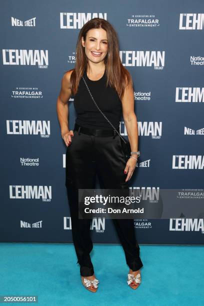 Ada Nicodemou attends "The Lehman Trilogy" Australian Premiere at Theatre Royal Sydney on March 01, 2024 in Sydney, Australia.