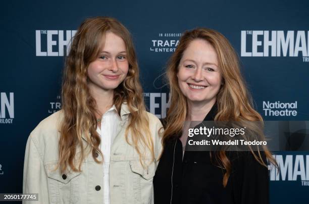 Darcey O'Brien and Miranda Otto attend "The Lehman Trilogy" Australian Premiere at Theatre Royal Sydney on March 01, 2024 in Sydney, Australia.