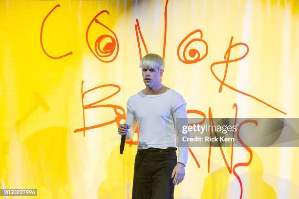 Conor Burns performs in concert during "a beautiful blur: the world tour" at ACL Live on February 29, 2024 in Austin, Texas.