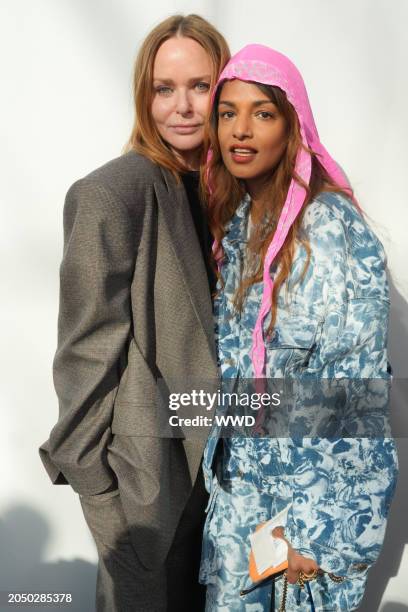 Stella McCartney and M.I.A. Attend Stella McCartneyFall 2024 Ready-to-Wear Show as part of Paris Ready to Wear Fashion Week held at Parc André...
