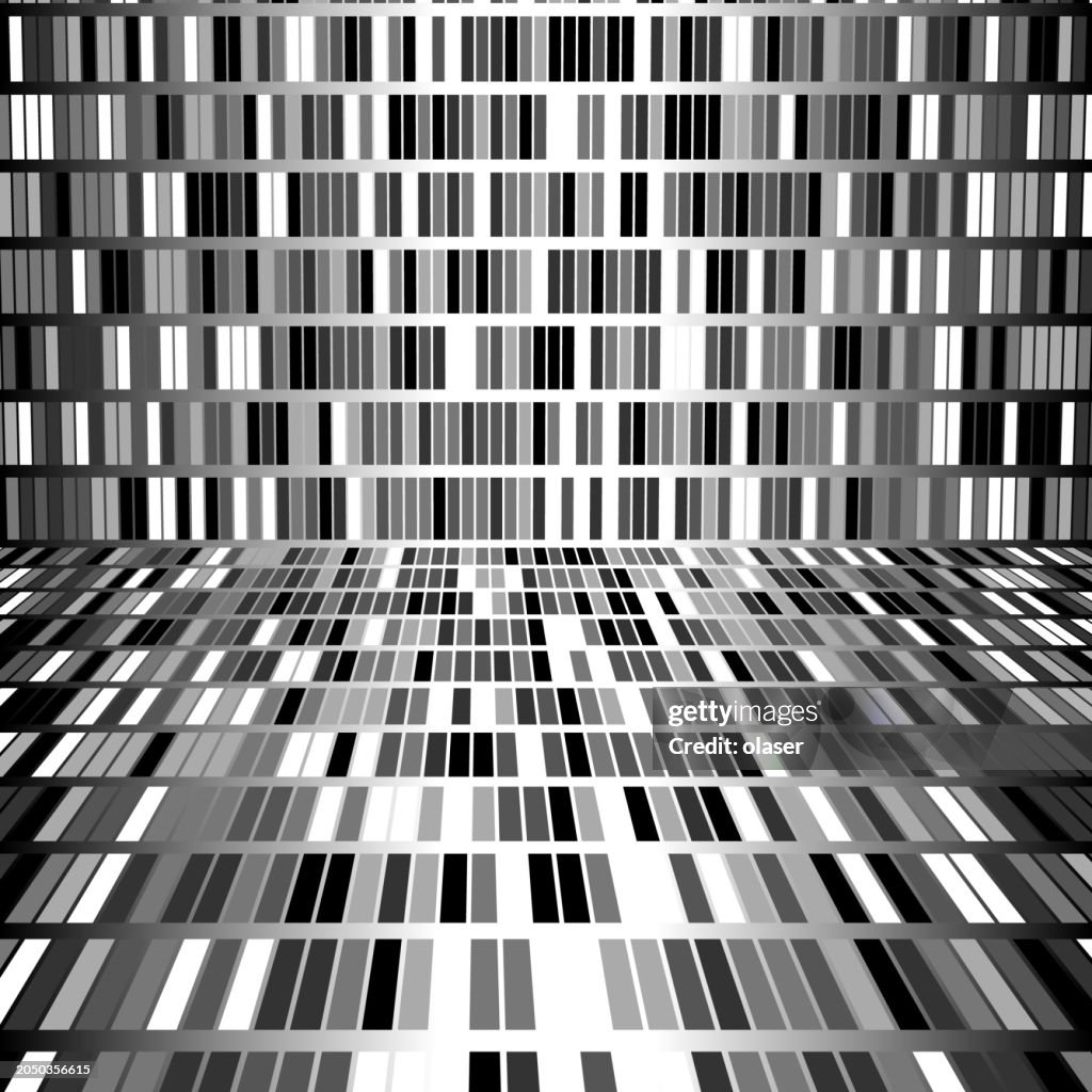 Monochrome geometric book shelf like pattern .