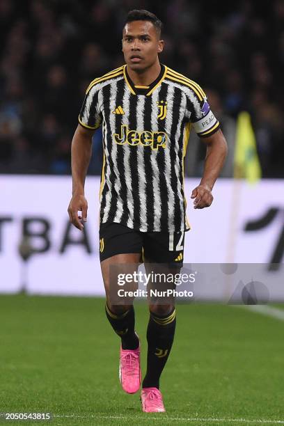 Alex Sandro of Juventus during the Serie A TIM match between SSC Napoli and Juventus FC at Stadio Diego Armando Maradona Naples Italy on 3 March 2024.