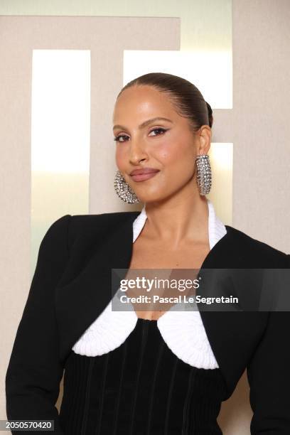 Snoh Aalegra attends the Balmain Womenswear Fall/Winter 2024-2025 show as part of Paris Fashion Week on February 28, 2024 in Paris, France.