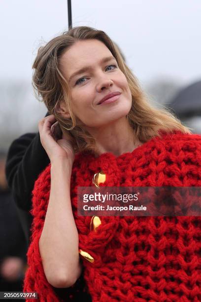 Natalia Vodianova attends the Loewe Womenswear Fall/Winter 2024-2025 show as part of Paris Fashion Week on March 01, 2024 in Paris, France.