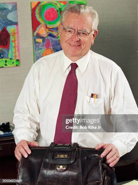 Roy Romer, Superintendent Los Angeles Unified School District inside his office, February 9 in Los Angeles, California. Romer is the former Governor...