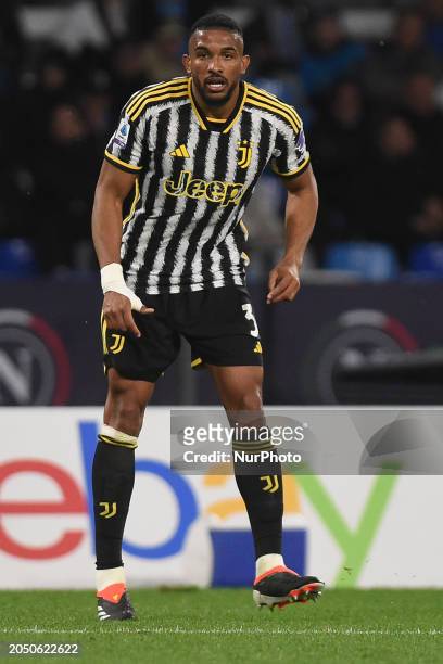 Alex Sandro of Juventus during the Serie A TIM match between SSC Napoli and Juventus FC at Stadio Diego Armando Maradona Naples Italy on 3 March 2024.