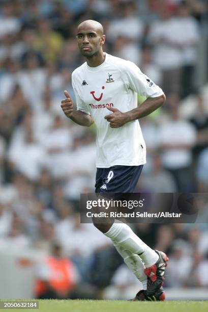 August 14: Frederic Kanoute of Tottenham Hotspur running during the Premier League match between Tottenham Hotspur and Liverpool at White Hart Lane...