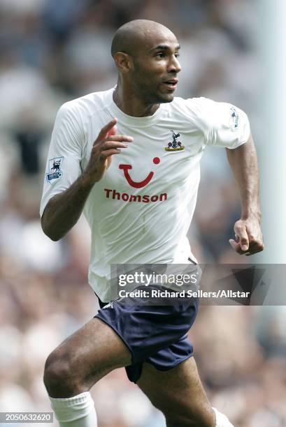 August 14: Frederic Kanoute of Tottenham Hotspur running during the Premier League match between Tottenham Hotspur and Liverpool at White Hart Lane...