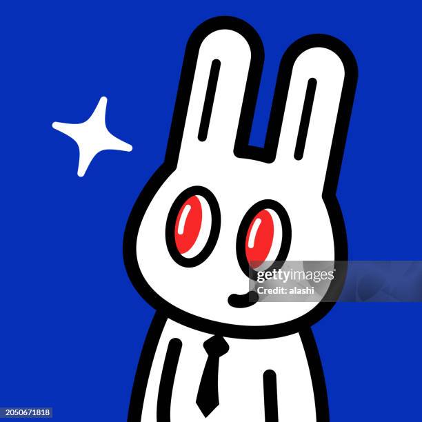 a cool bunny wearing a shirt and tie and smiling - pet clothing stock illustrations