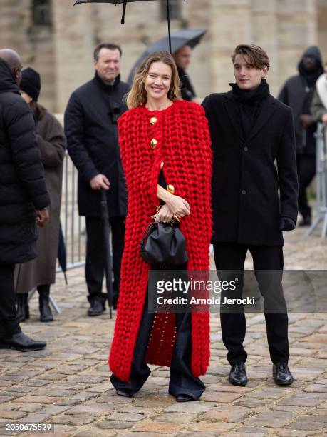 Natalia Vodianova attends the Loewe Womenswear Fall/Winter 2024-2025 show as part of Paris Fashion Week on March 01, 2024 in Paris, France.