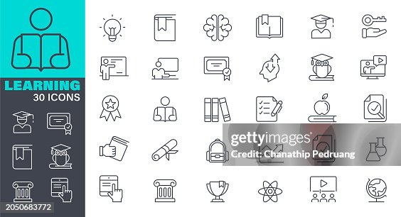Conjunto de iconos de vector de línea de aprendizaje. Píxel perfecto. Trazo editable. ilustración, ilustración de stock del conjunto contiene iconos: School building, Education, Teacher. Icono Símbolo, Enseñanza, Aula, Instituto, Universidad Conjunto de iconos de vector de línea de aprendizaje. Píxel perfecto. Trazo editable. ilustración, ilustración de stock del conjunto contiene iconos: School building, Education, Teacher. Icono Símbolo, Enseñanza, Aula, Instituto, Universidad