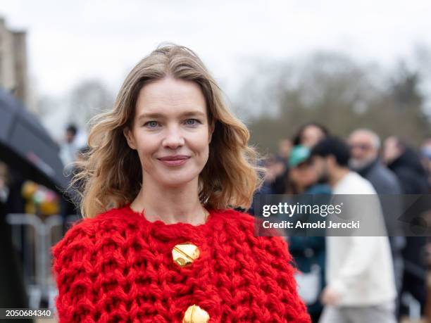 Natalia Vodianova attends the Loewe Womenswear Fall/Winter 2024-2025 show as part of Paris Fashion Week on March 01, 2024 in Paris, France.