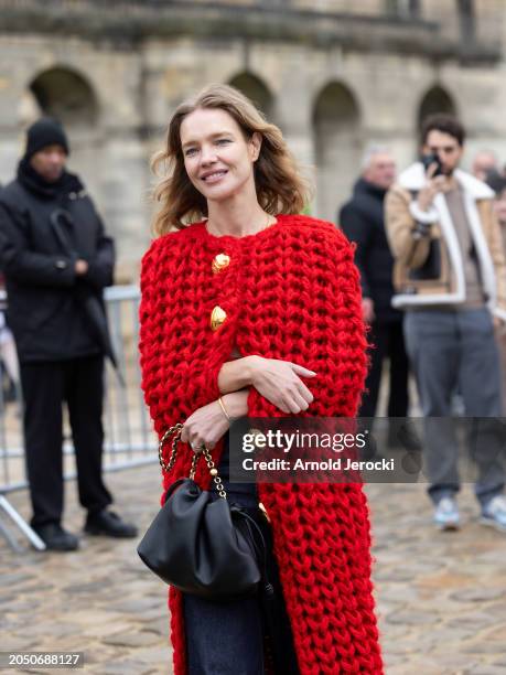 Natalia Vodianova attends the Loewe Womenswear Fall/Winter 2024-2025 show as part of Paris Fashion Week on March 01, 2024 in Paris, France.