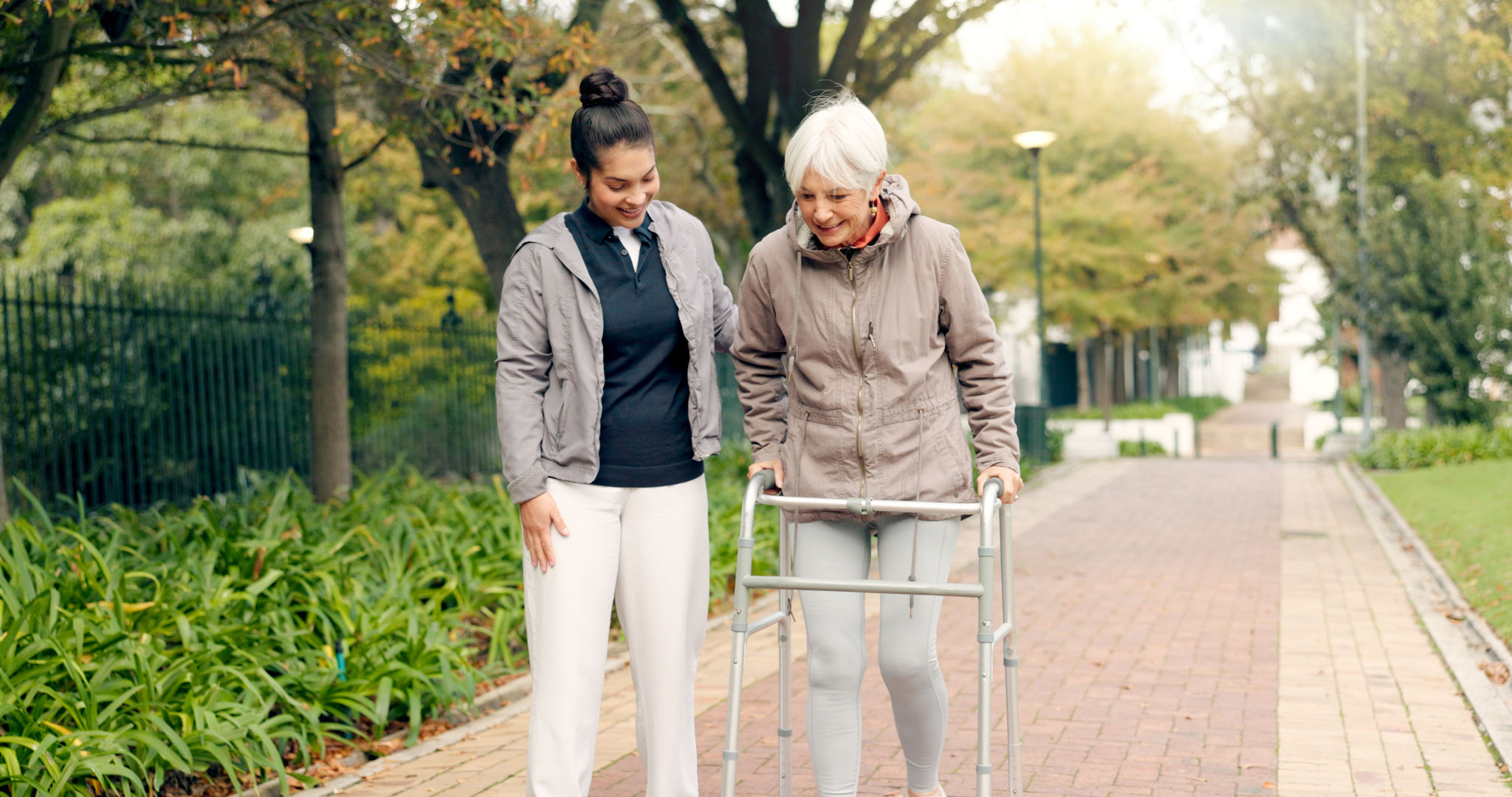 senior walking